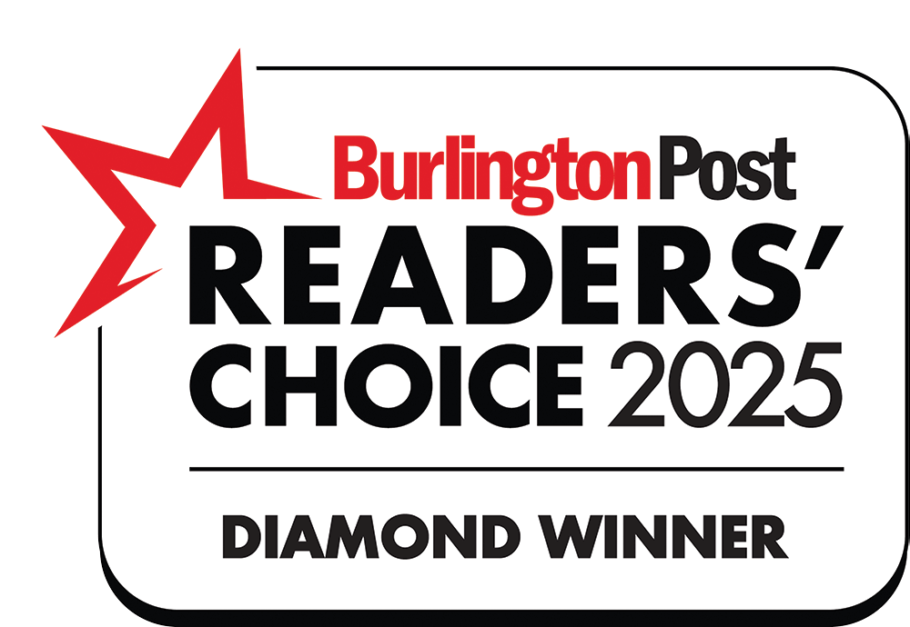 rca25awardlogodiamond-burlingtonbw