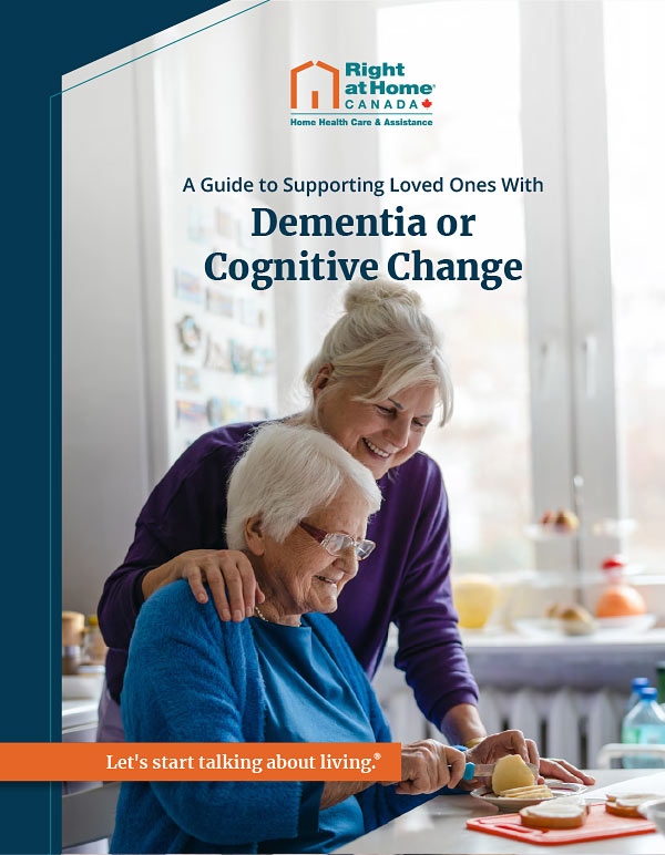 Right at Home Dementia or Cognitive Change Guide Cover