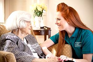 Caregiver Offering Companionship to Senior